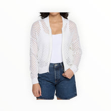 Autumn Cashmere Mesh Bomber - Bleach White