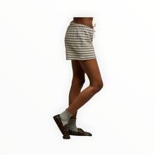 perfectwhitetee Bennie French Terry Short - Navy Stripe