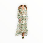 Allison New York Green Ikat Print Everly Maxi Dress