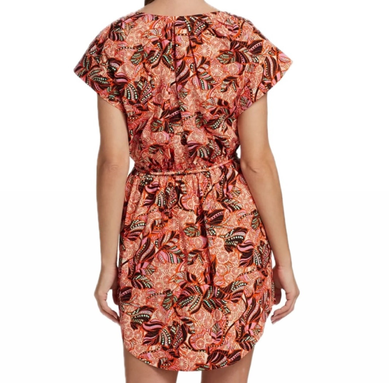 A.L.C. Alice Dress - Orange/Rose Multi