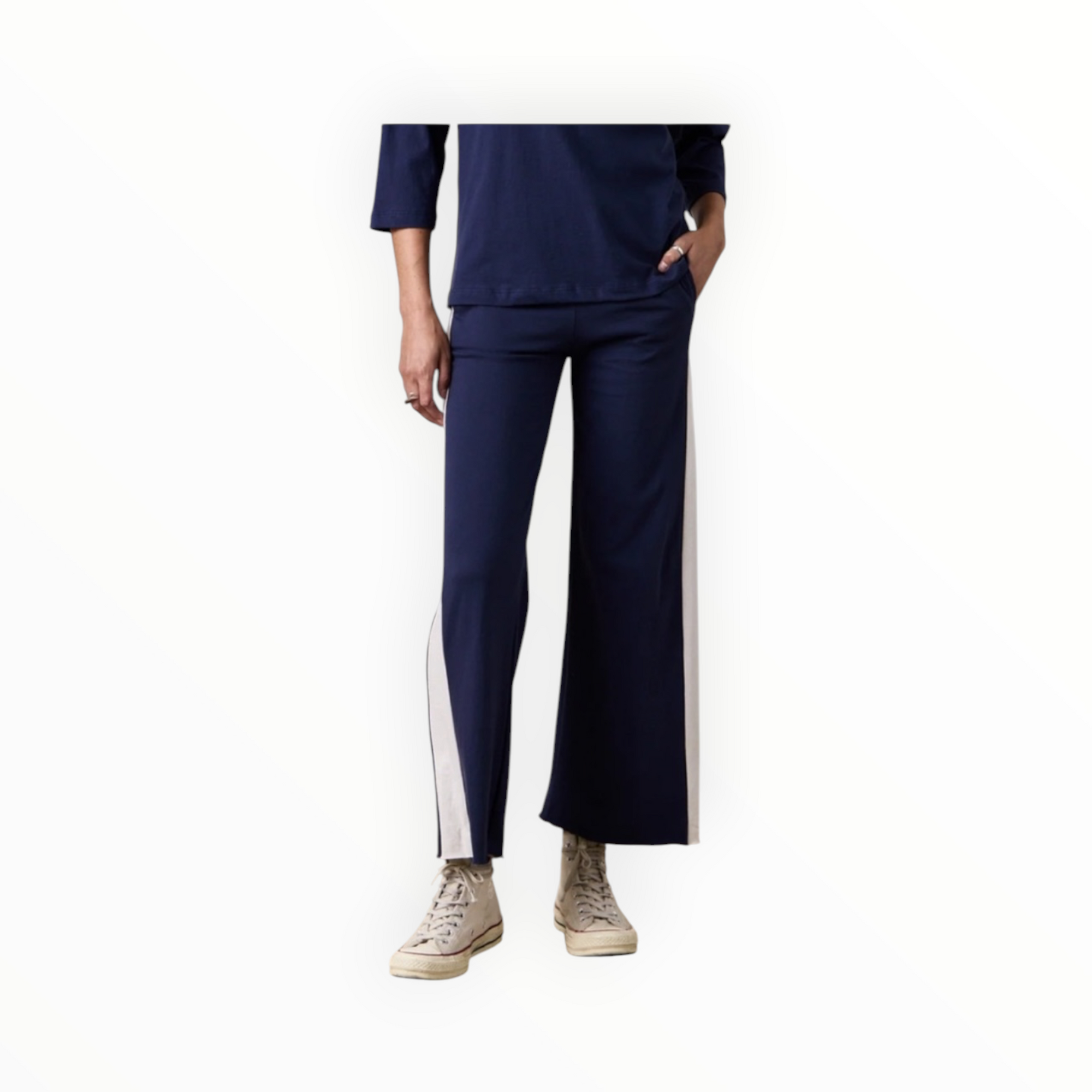 NSF Riley Sport Pants - Navy/Ivory