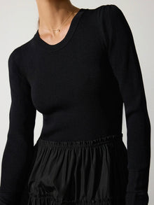 Brochu Walker Ava Tiered Dress - Black Onyx