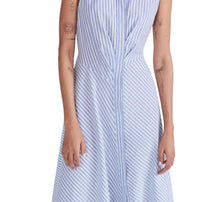 Derek Lam 10 Crosby Smith Dress - Blue/White Stripe