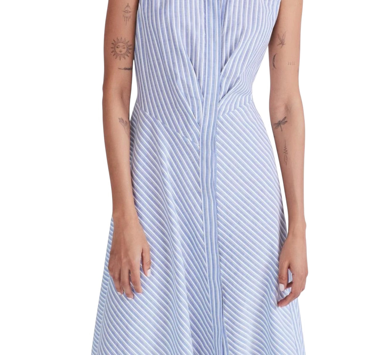 Derek Lam 10 Crosby Smith Dress - Blue/White Stripe