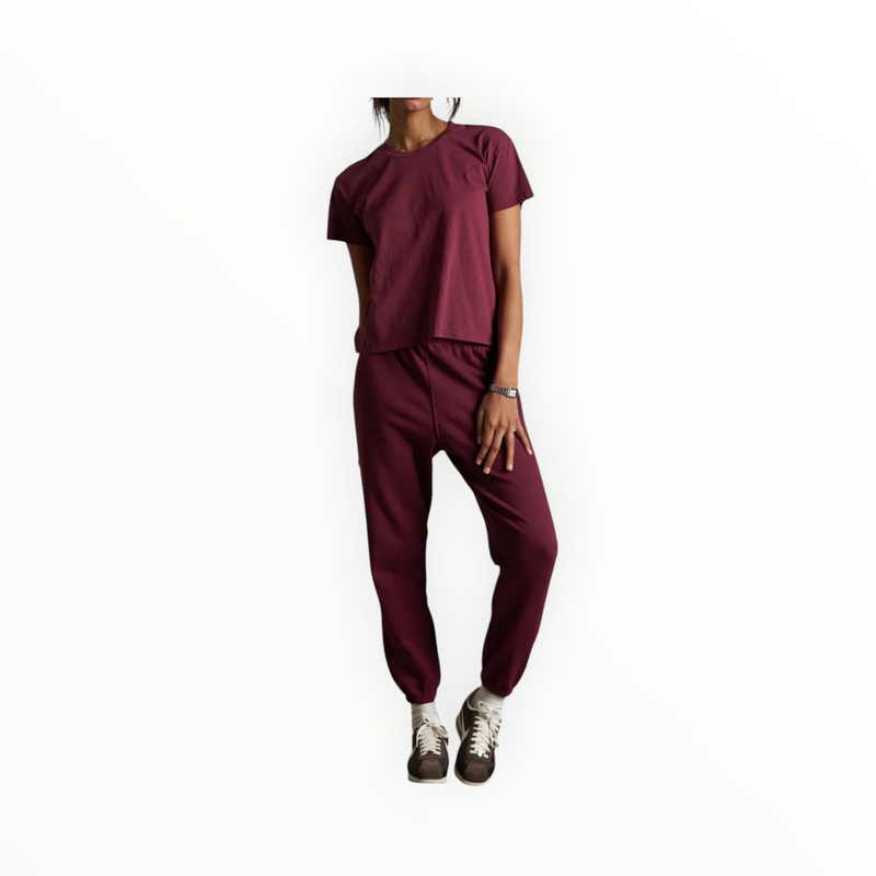 perfectwhitetee Johnny Sweatpant - Dark Burgundy