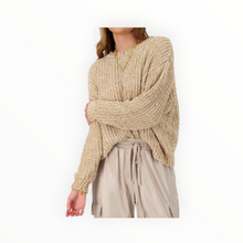 Amanda Maria Chenille Knit Sweater - Beige