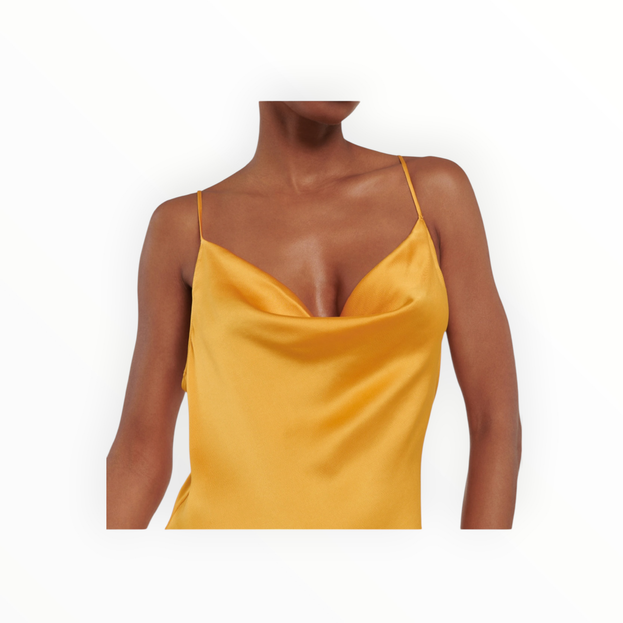 SIMKHAI Finley Satin Gown - Gold