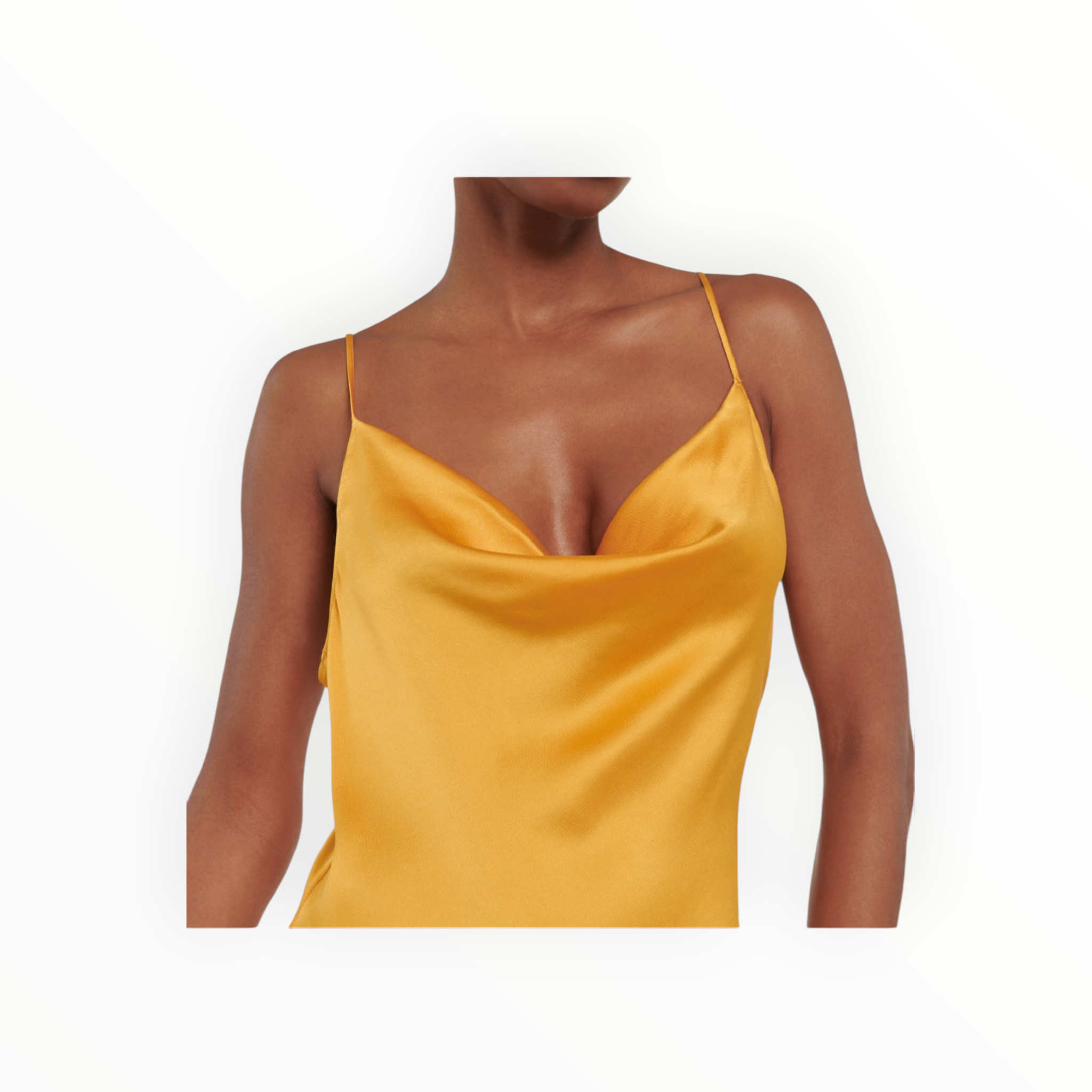 SIMKHAI Finley Satin Gown - Gold
