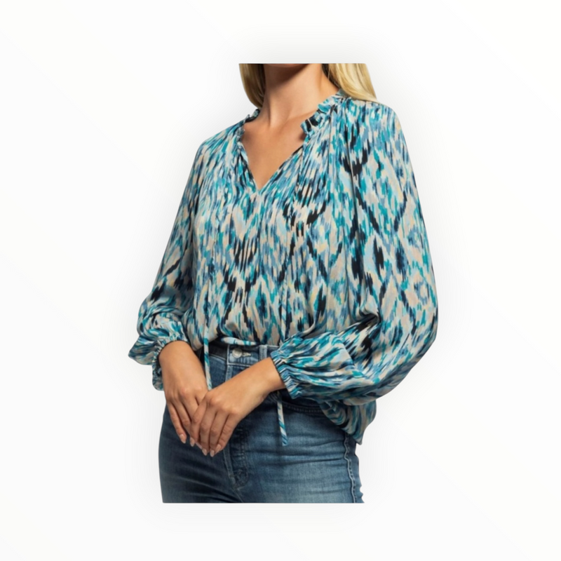 Shoshanna Samson Top - Blue Multi