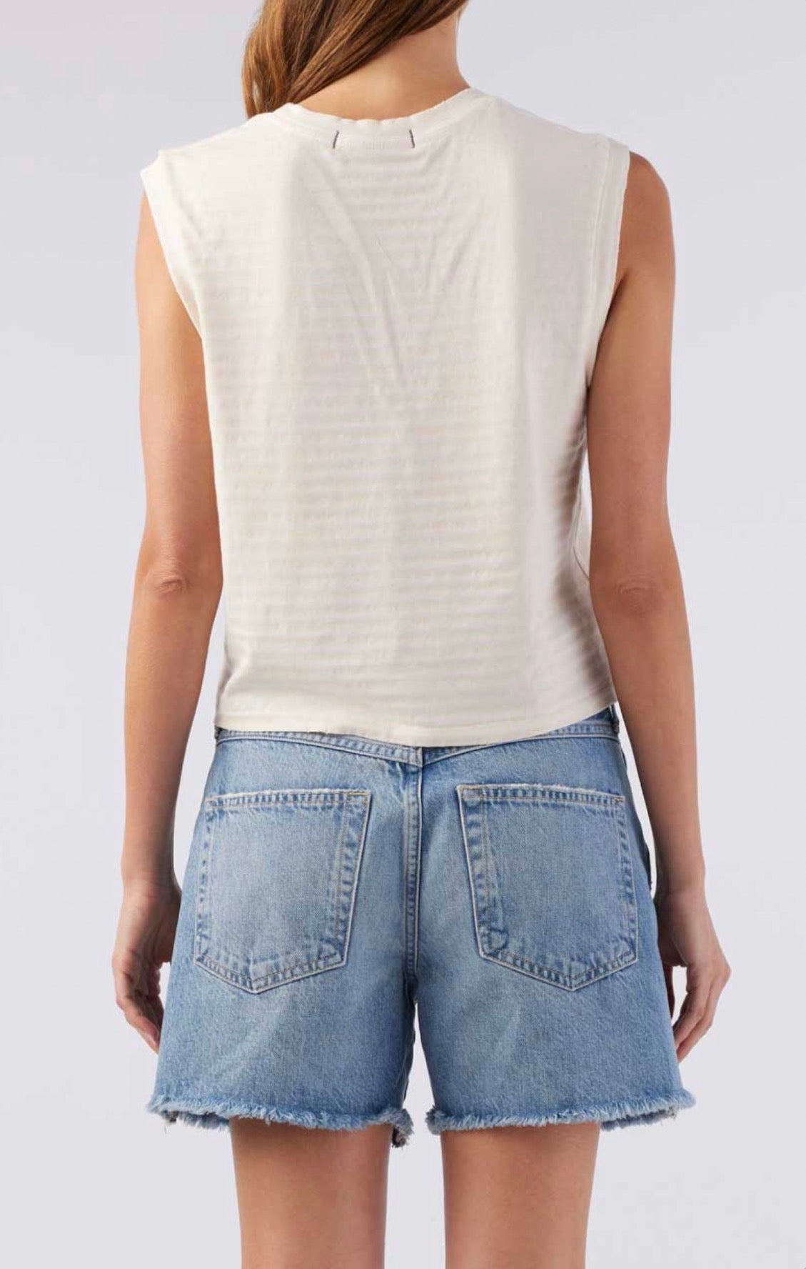AMO Sleeveless Babe Tee - Natural
