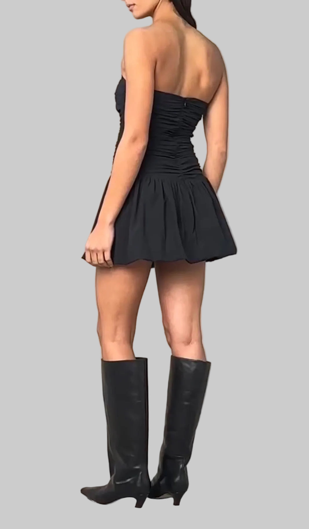 Mon Renn Radiance Mini Dress - Black