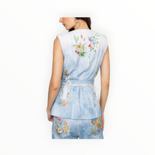 Ranna Gill Rafia Belted Waist Coat