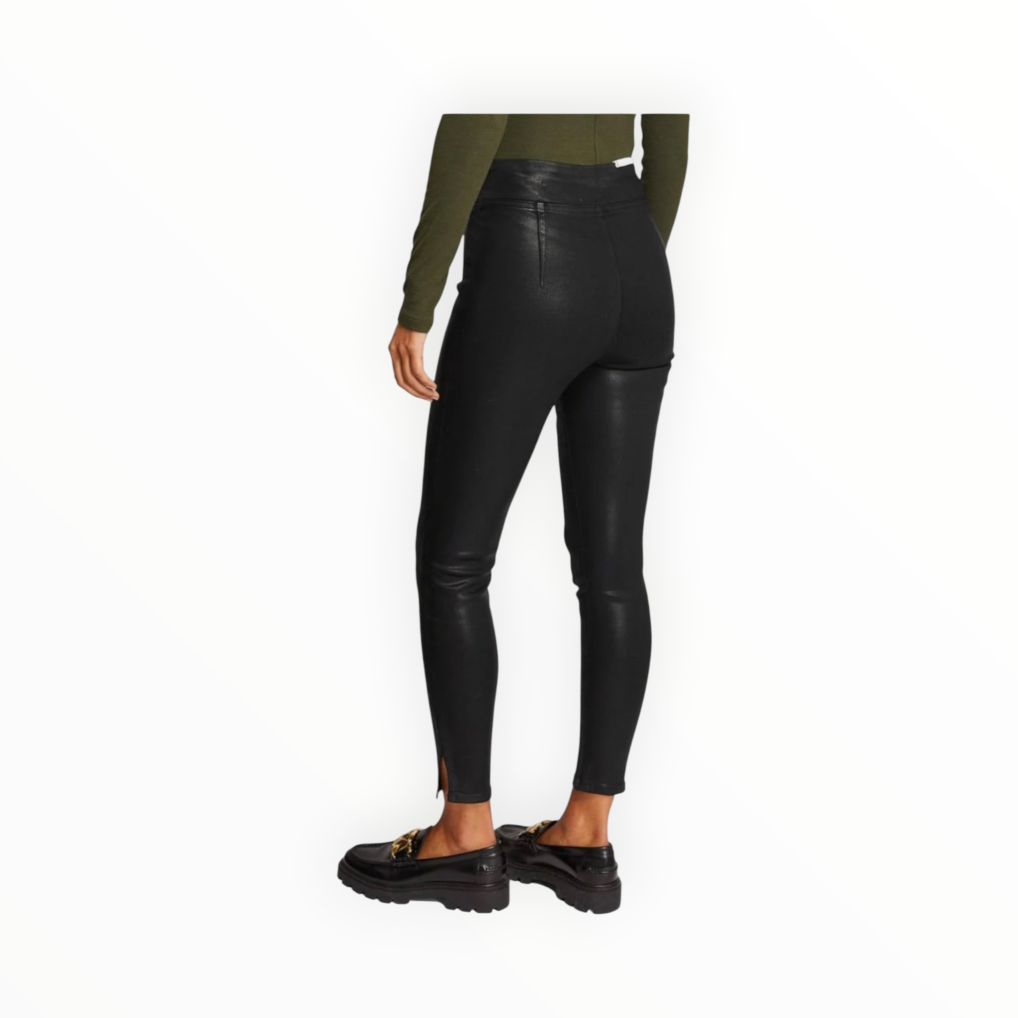 Frame The Jetset Skinny Crop - Noir Coated