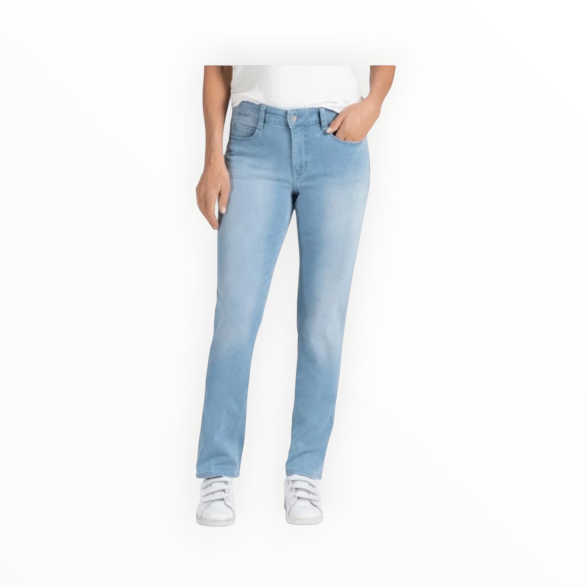 MAC Dream Straight Leg Jeans - Basic Bleached Blue