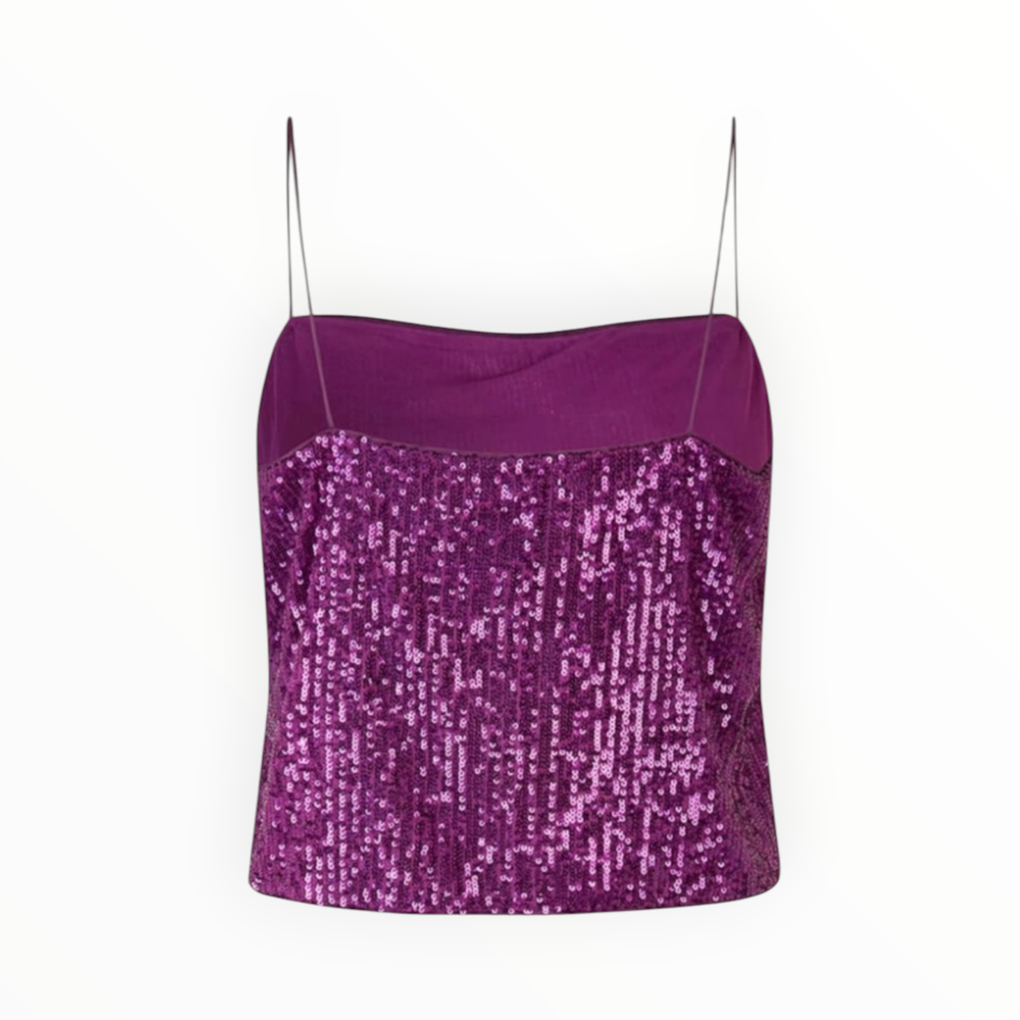 Baum und Pferdgarten Cropped Sequined Camisole - Violet