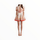 AQUA BLÚ Pippa Mini Dress - Bouquet