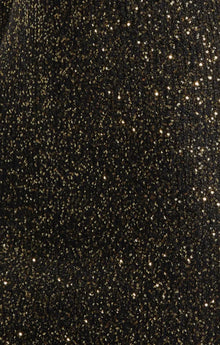 L'Agence Cherry Sequin Mini Dress - Black/Gold