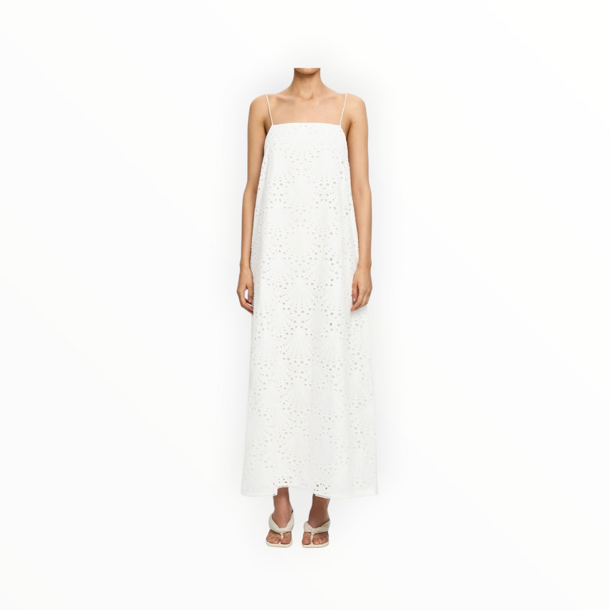 Kivari Elodie Midi Dress - Ivory