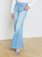 L’Agence Alicent Sneaker Wide Leg Jean - Bayview