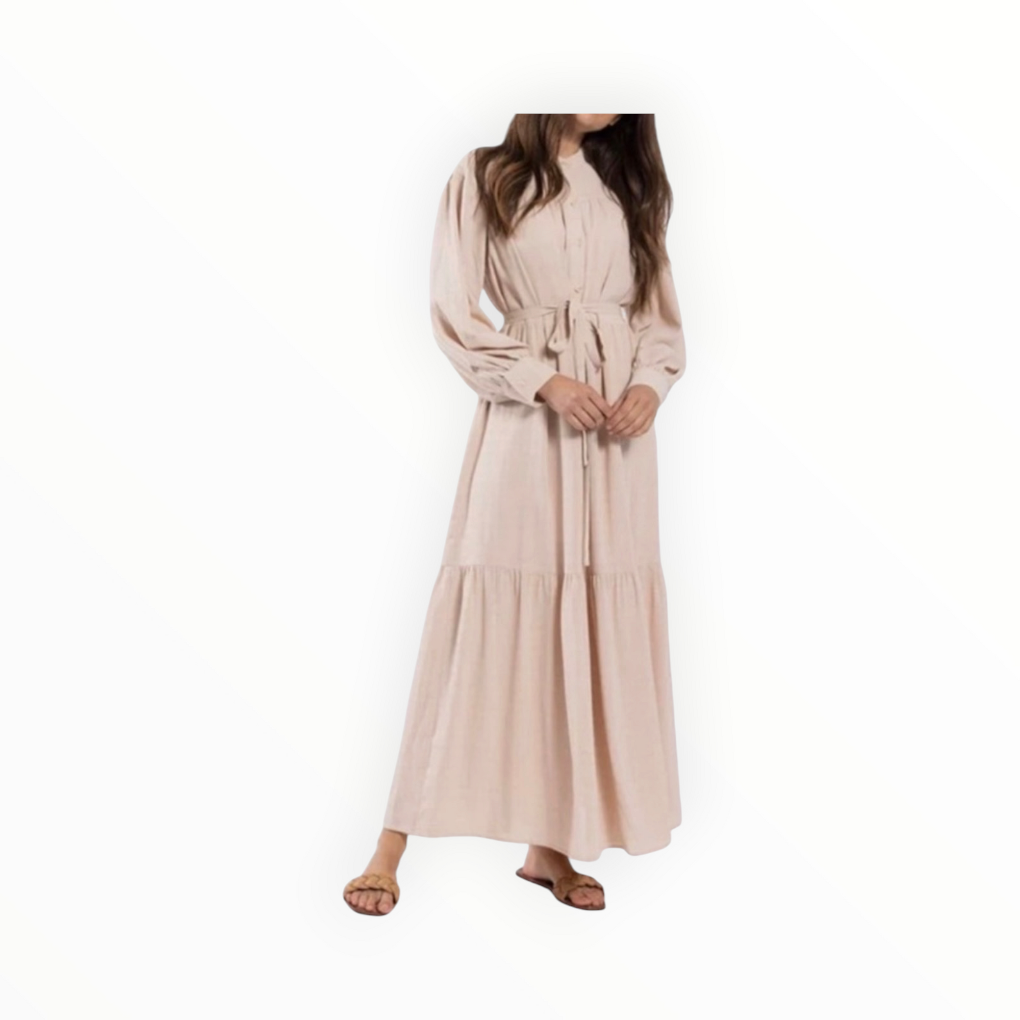 Latitude Tiered Maxi Dress - Sand