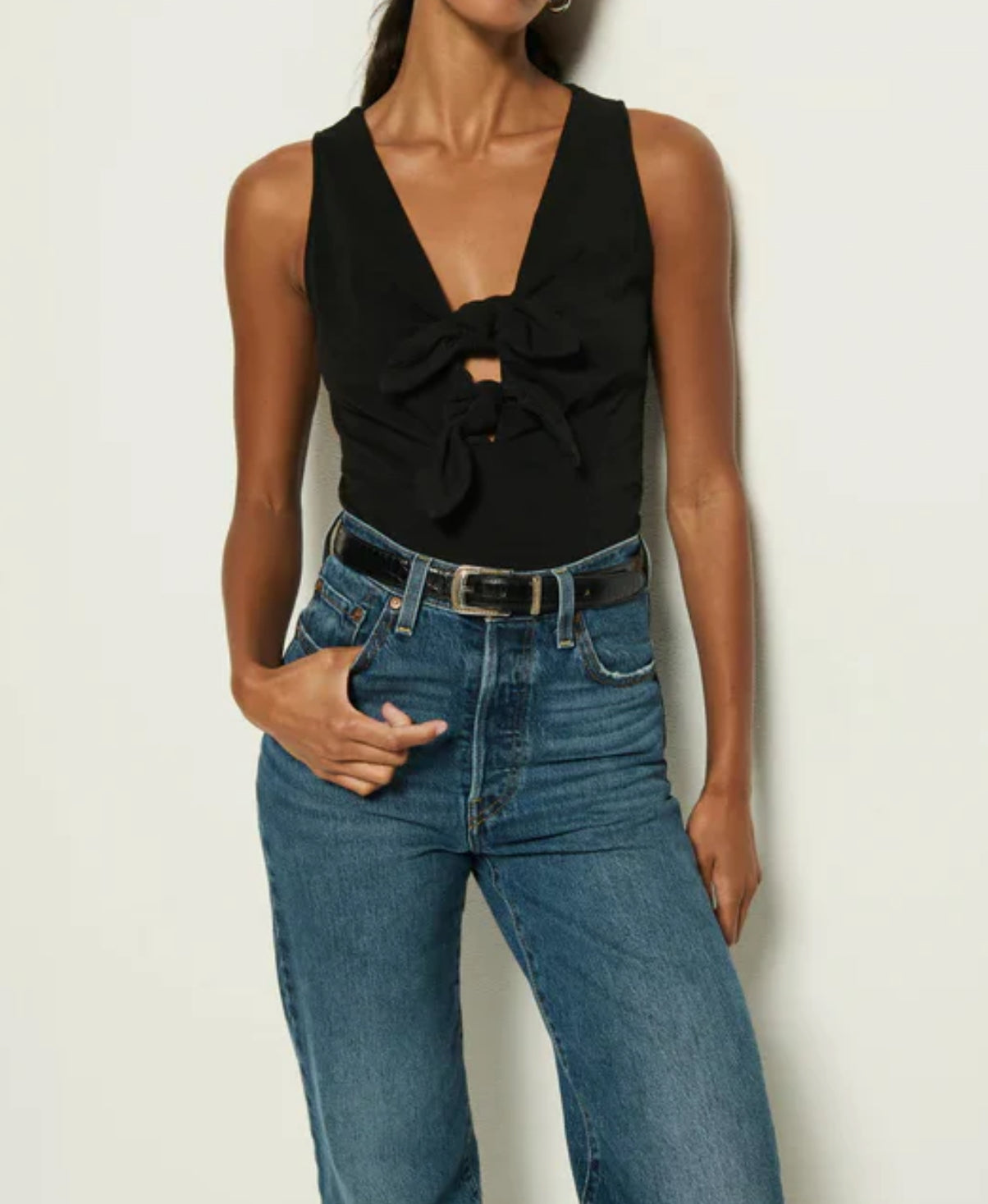 Nation Ltd Terri Tie Tank - Jet Black