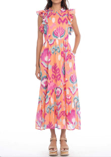 Banjanan Hannah Dress - Ikat Floral Spice