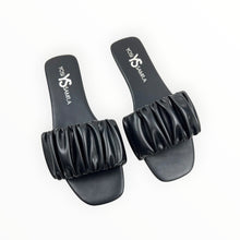Yosi Samra Naomi Ruched Sandal - Black