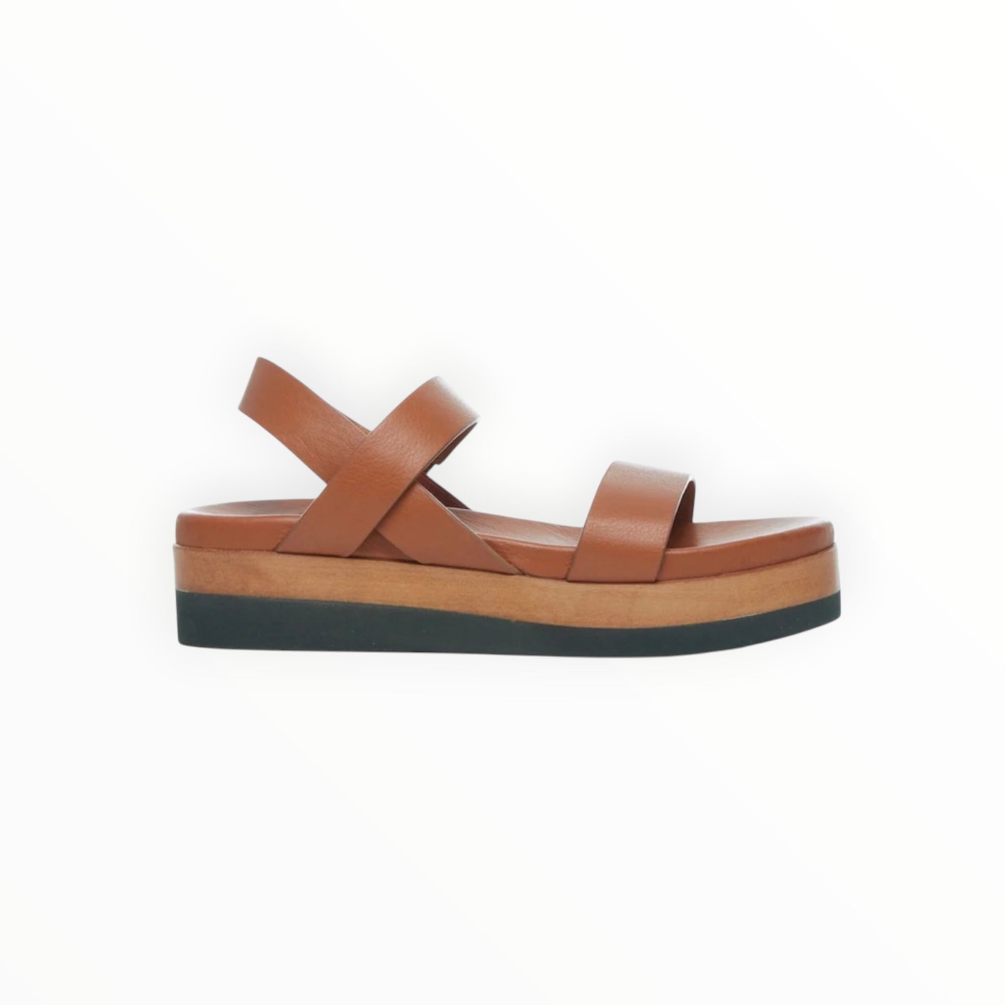 Coclico Dana Leather Wedge - Cuoio