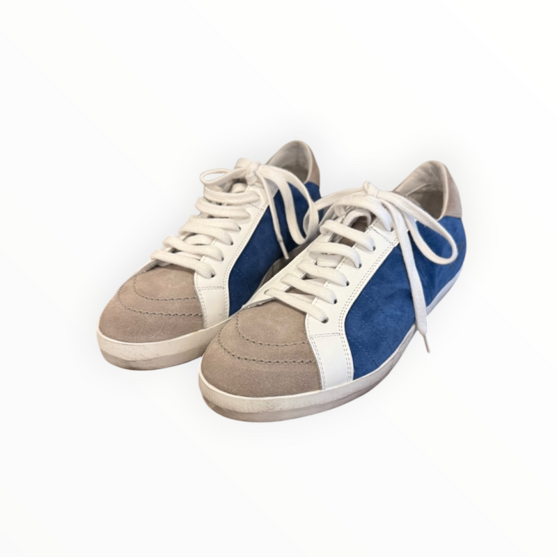 Primabase Suede Low Top Sneaker - Blue/White