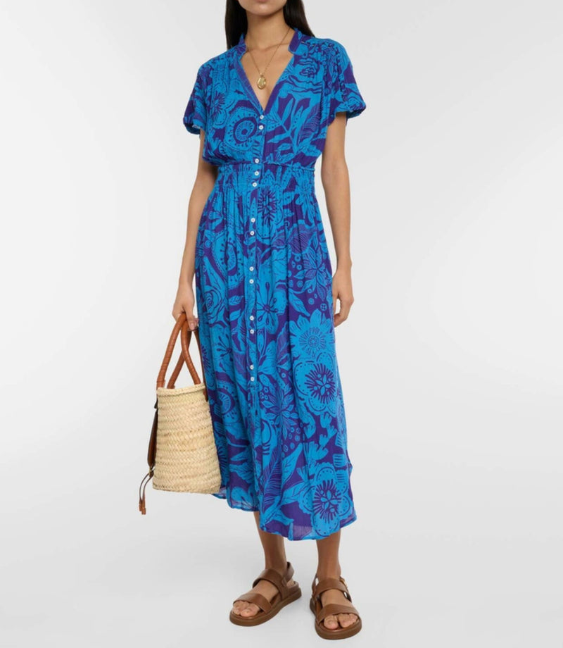 Poupette St. Barth Becky Dress - Blue Gauguin