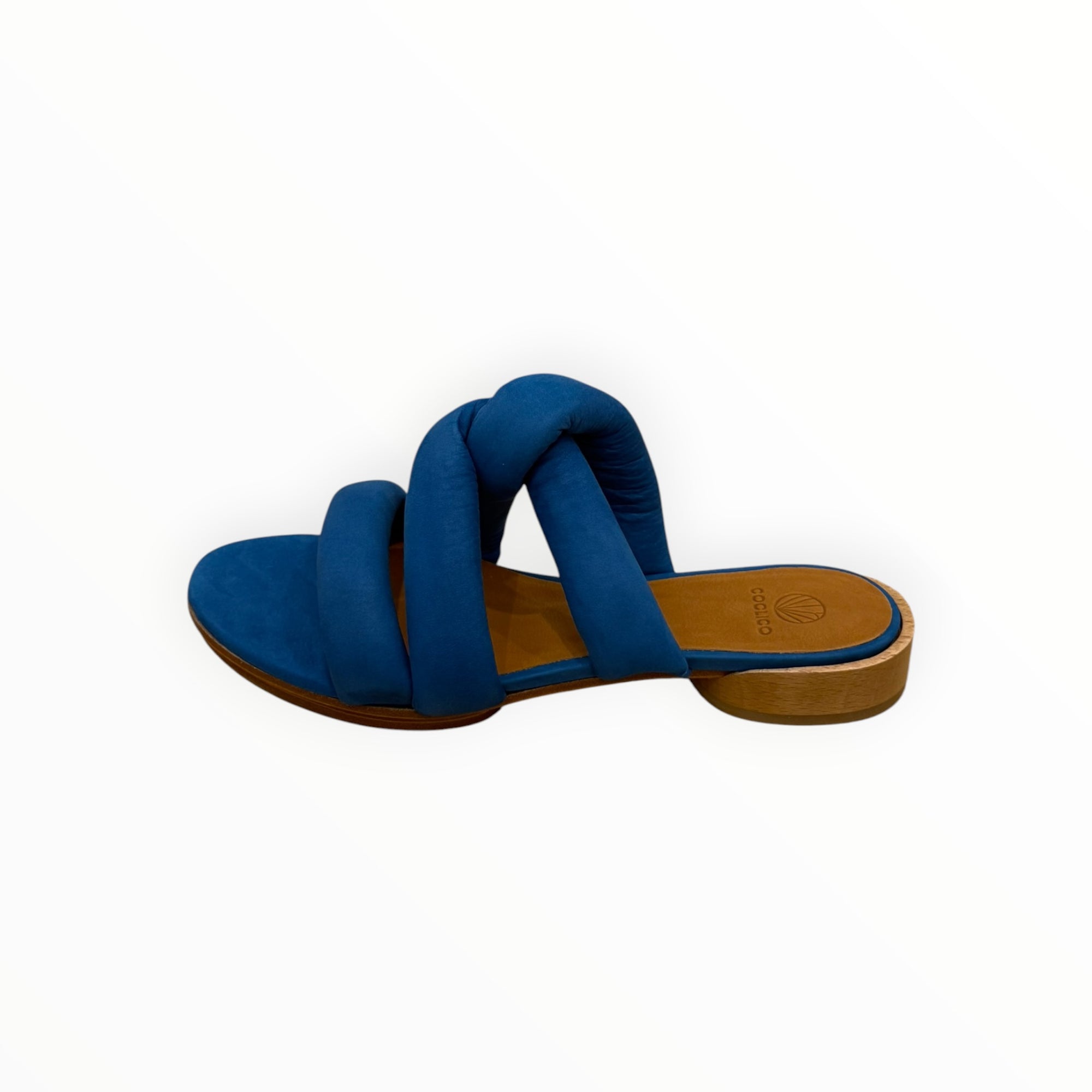 Coclico Everly Leather Sandal - Blue Mist