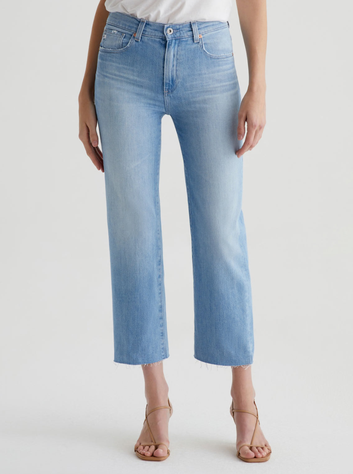 AG Jeans Brinley Crop Mid-Rise Straight - Dana Point