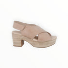 Chocolat Blu Glendora Criss Cross Platform Sandal - Nude
