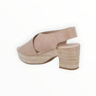 Chocolat Blu Glendora Criss Cross Platform Sandal - Nude