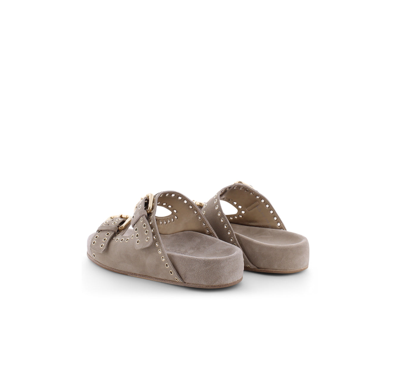 Kennel & Schmenger Platform Buckle Sandal - Gold