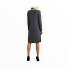 Joseph Ribkoff 3/4 Sleeve A-line Dress - Gray