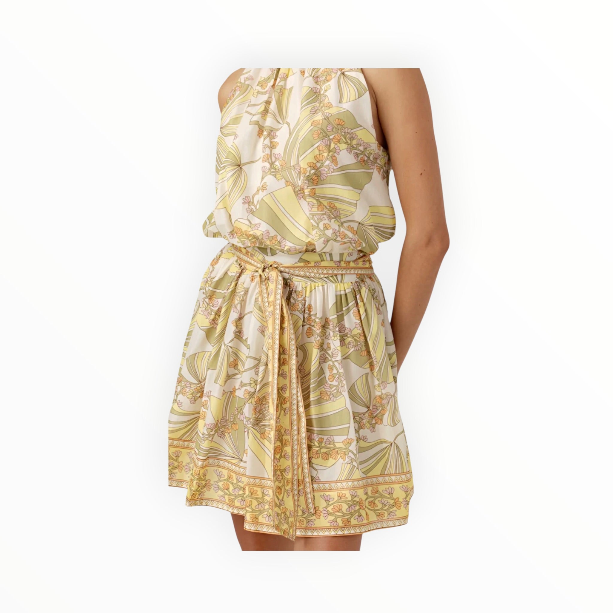 sundays Printed Lizette Dress - Vintage Botanic