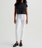 AG Jeans Mari Crop Mid Rise Slim Straight - Gallery White