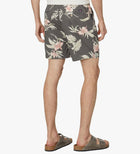 Faherty Essential Drawstring Shorts 6.5" - Charcoal Island Air Orchid