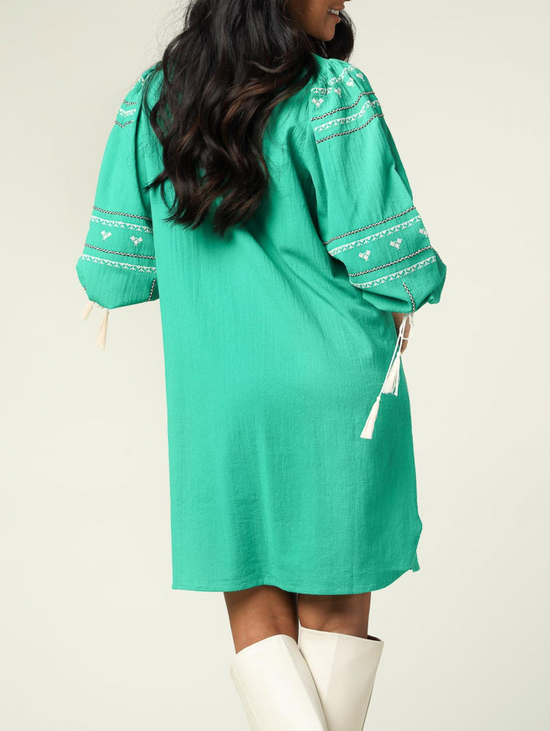 Antik Batik Lima Dress - Green