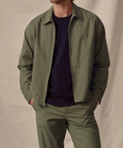 Velvet by Graham & Spencer Alton Poplin Zip-Up Jacket - Olive