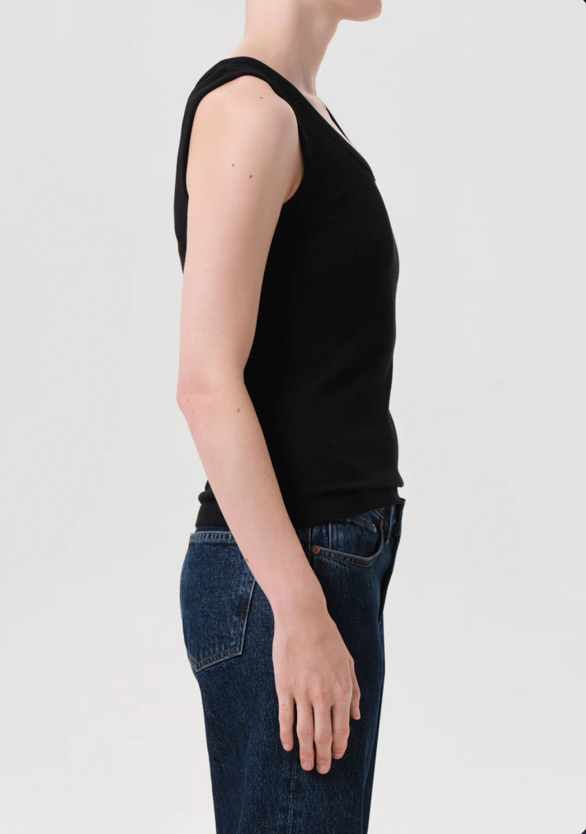 AGOLDE Poppy Tank - Black