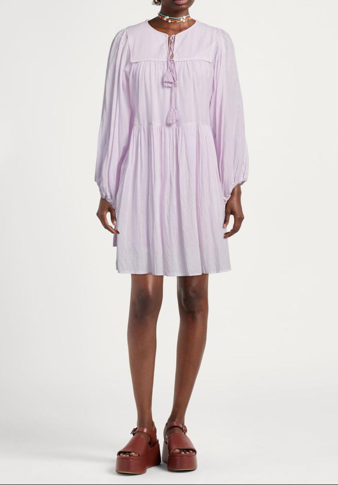 Antik Batik Hita Short Dress - Light Purple