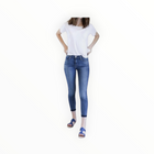 Frame Le High Skinny With Shadow Hem - Langstone