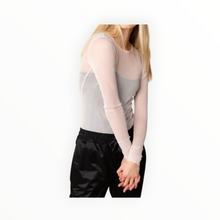 Brazeau Tricot Tulle T-Shirt - Cloud