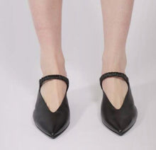 Halmanera Tania Mule With Strap - Nero