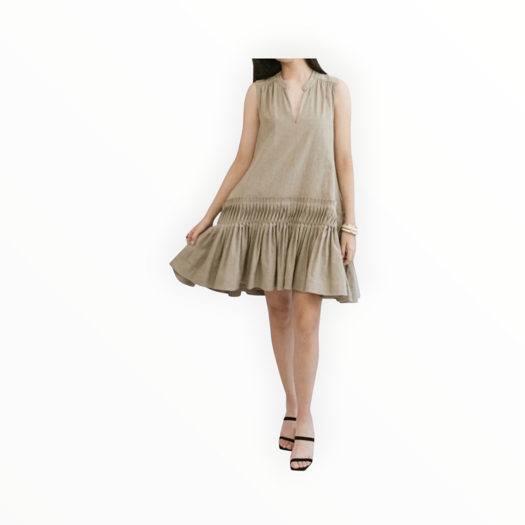 Jonathan Simkhai Myles Mini Dress - Fossil