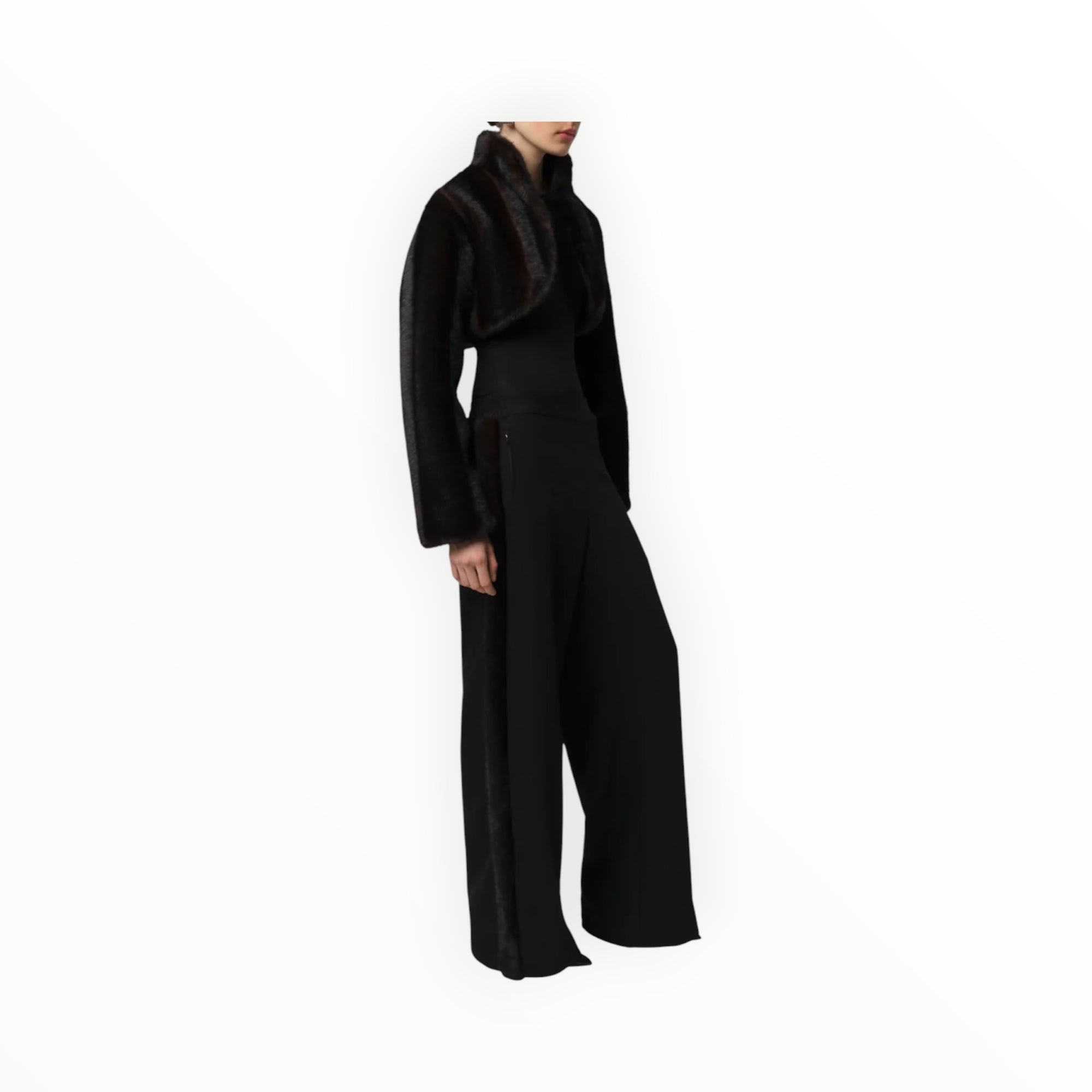 Apparis Odette Shaved Mink - Noir Multi