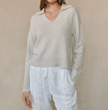 Bella Dahl Pullover Sweater With Collar - Heather Moon
