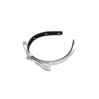 Lele Sadoughi Bardot Faux Leather Headband - Silver